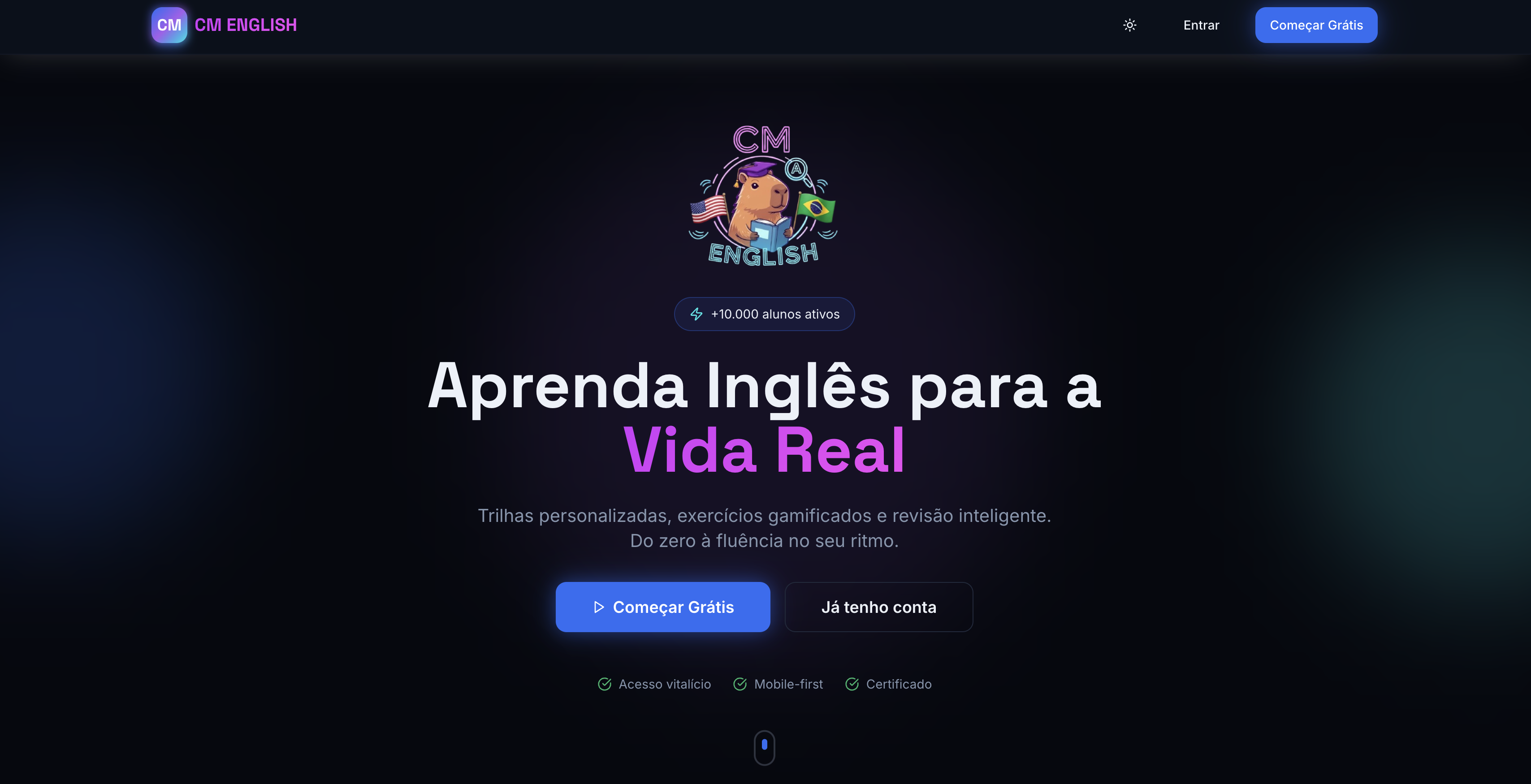 CM English landing preview